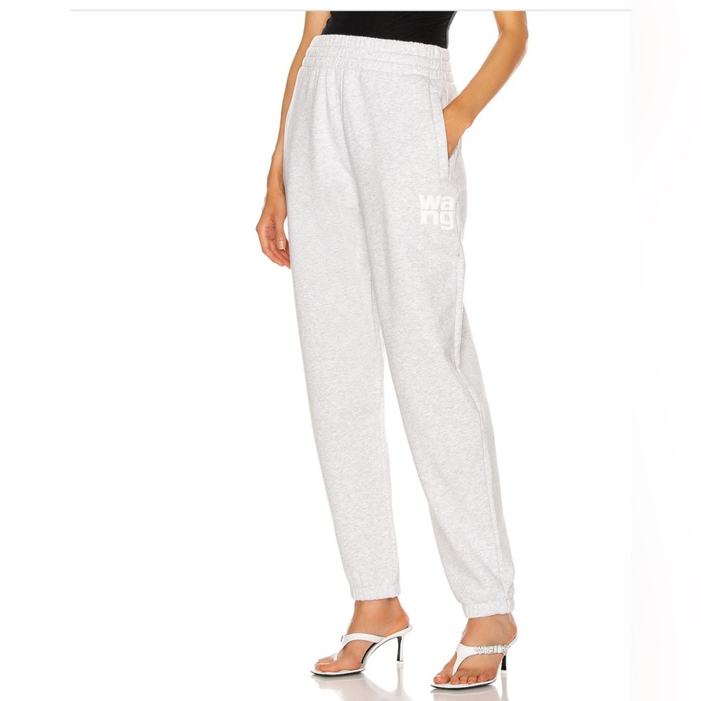 Alexander Wang Gray Sweatpants with Logo